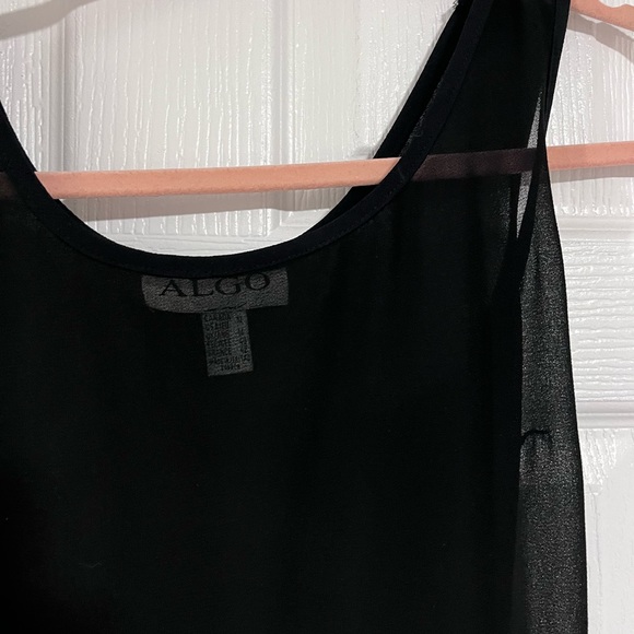 black long see-through dress - Picture 3 of 4